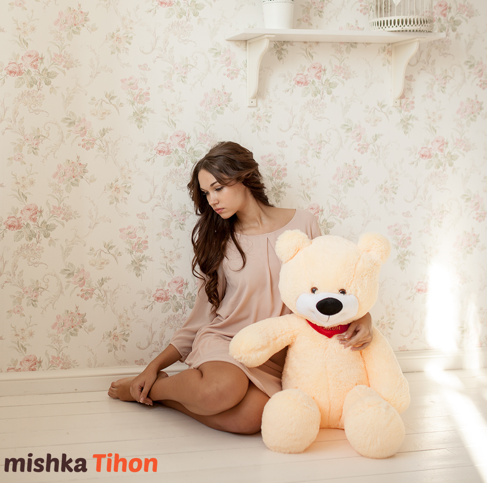Мишка Тихон ™ 90 см персиковый