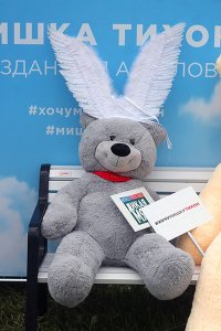 Мишка Тихон на фестивале Дикая Мята