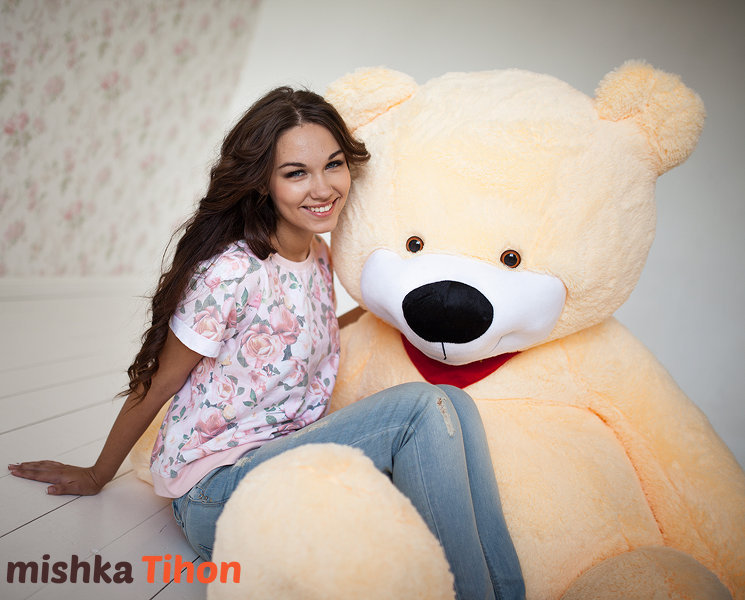 Мишка Тихон ™ 200 см персиковый